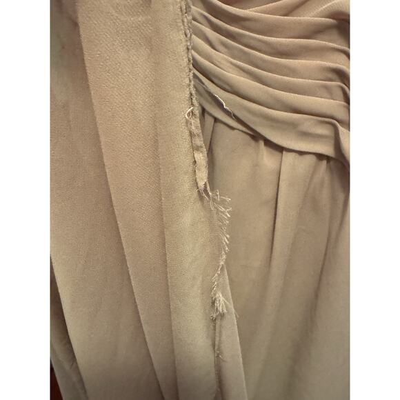 Azazie Dusty Rose, Mauve, Evening Gown, Pleated, Lace, Built In Cups, Size A12 - Picture 9 of 9